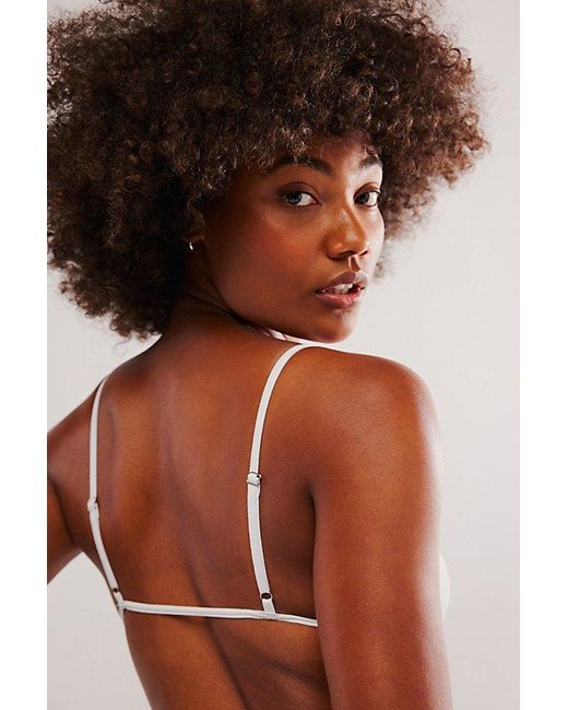 Intimately By Free People Blue Tori Triangle Bralette