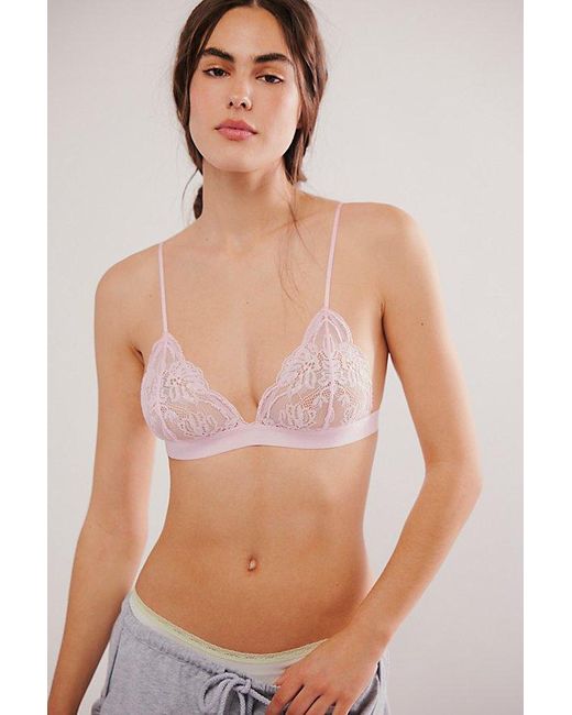Intimately By Free People Natural Last Dance Teensy Triangle Bralette