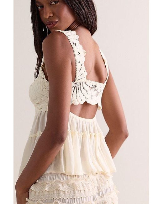 Intimately By Free People Brown Petal Party Shapeless Cami By