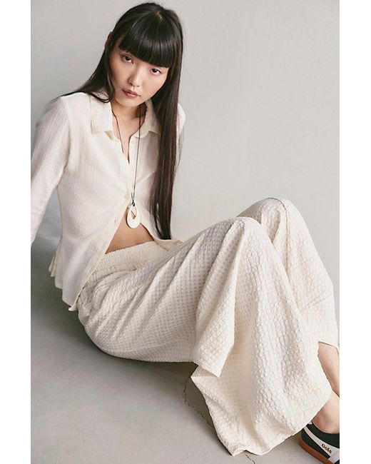 Free People Natural Riptide Pull-On Arc Pants