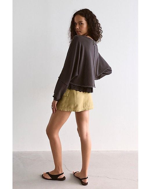 Free People Black To The East Pullover