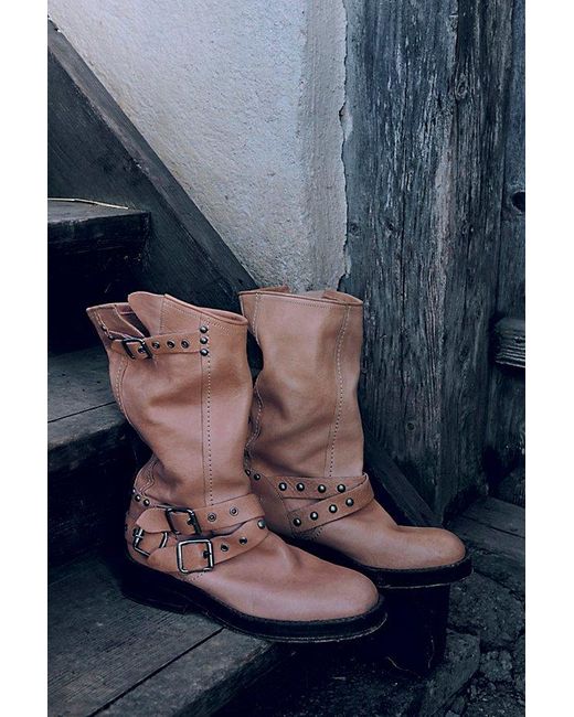 Free People Blue We The Free Janey Engineer Boots