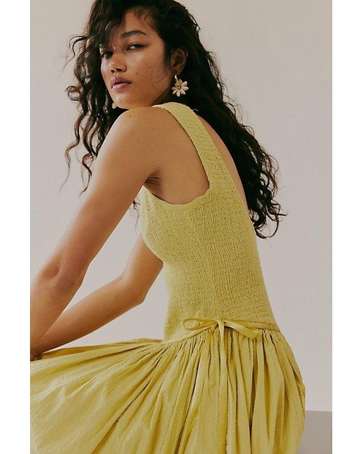 Free People Nightingale Seersucker Midi Dress in Brown | Lyst Free People Nightingale Seersucker Midi Dress in Brown | Lyst