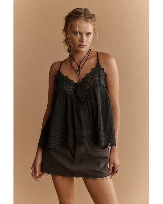 Intimately By Free People Black Fiona Cami By