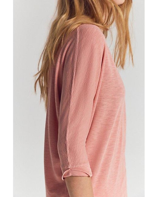 Free People Pink High Line Tee