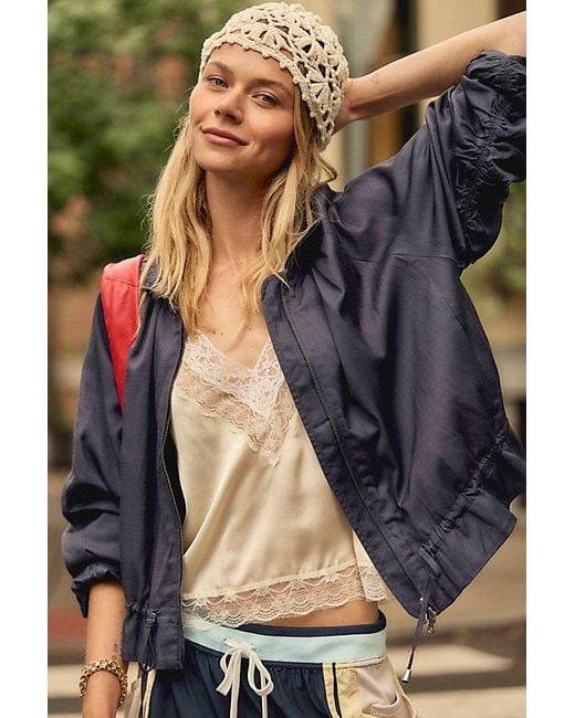 Free People Gray Devon Solid Balloon Jacket