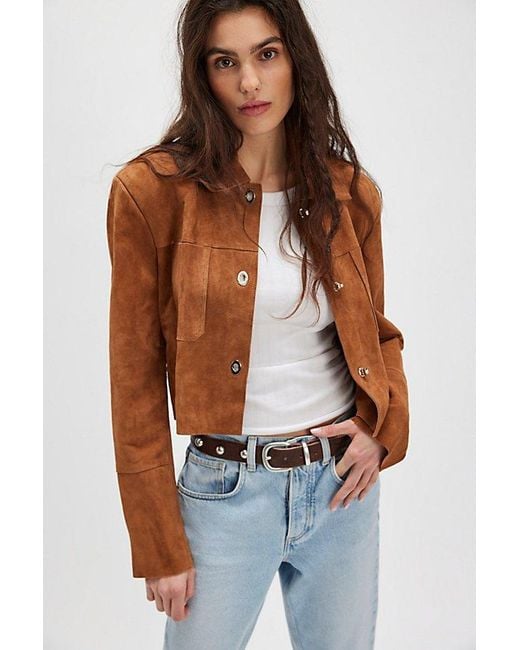 Stand Studio Blue Stand Luz Suede Jacket