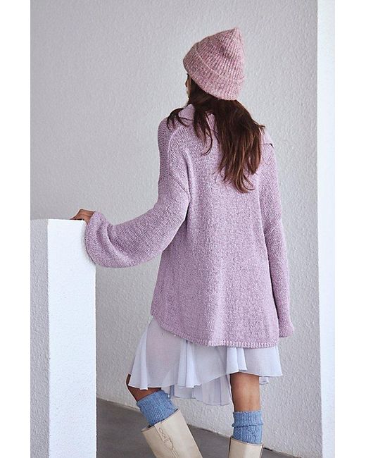 Free People Purple Ren Sweater Pullover