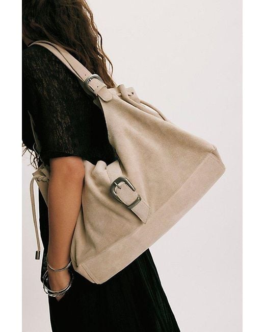 Free People Natural Serena Cinched Shoulder Bag