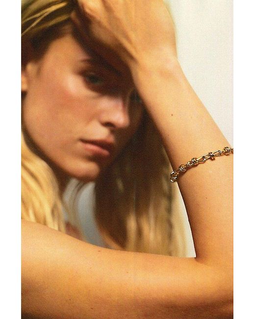 Daisy London Gray Plated Polly Knot Bracelet