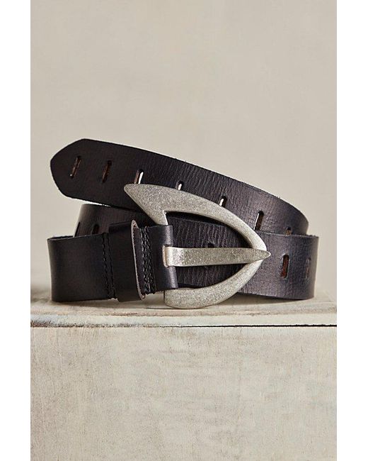 NWT Free People Noa Leather Belt Brown Brass Buckle Cowgirl Festival S-M $58 We The Free Noa Belt | Free People main image 4
