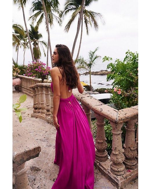 Free People Look Into The Sun Maxi Dress in Pink | Lyst
