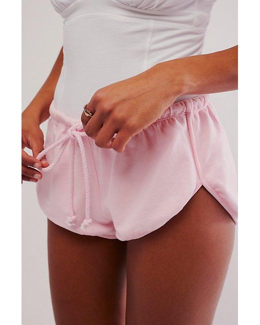 Intimately By Free People Pink Weekend Friend Micro Shorts