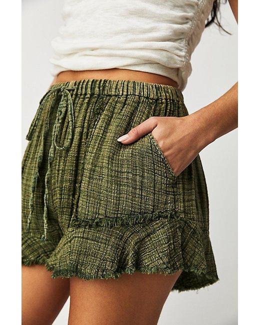 Free People Green Fp One Solona Shorts