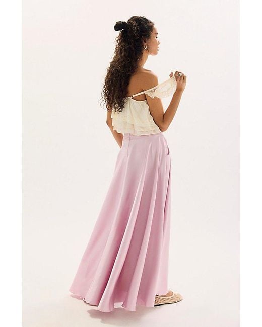 Free People Pink Chilco Maxi Skirt