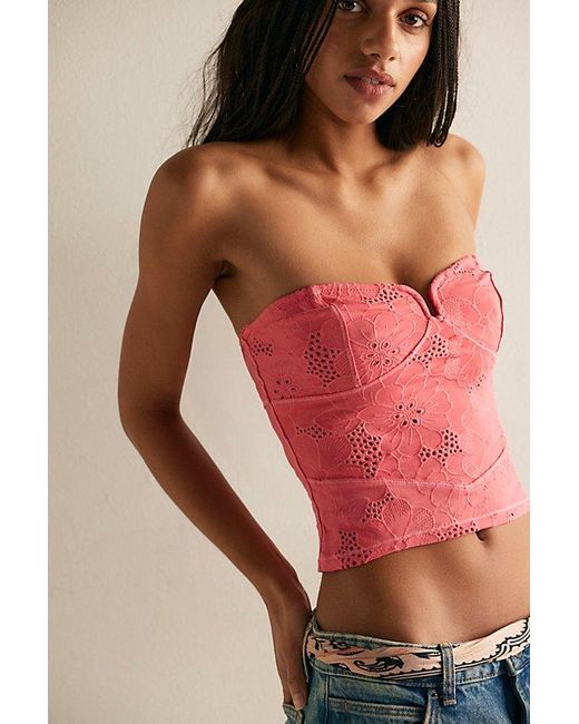 Intimately By Free People Red Ever Afternoon Tube Top By