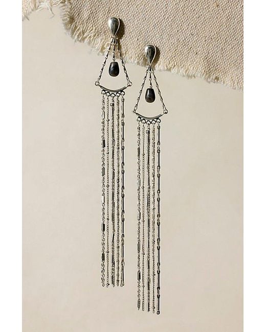 Free People Blue Cassis Dangle Earrings