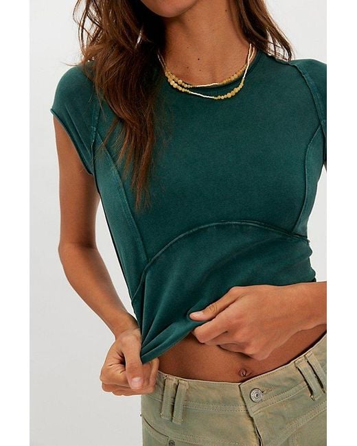Free People Gray Protagonist Tee