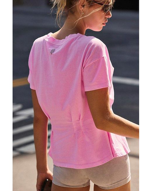 Fp Movement Pink Mind Yourself Tee