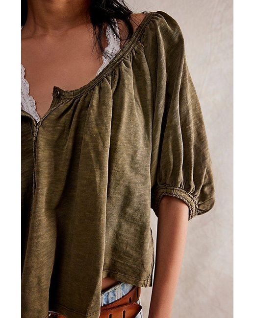 Free People Brown We The Free Sunset Tee