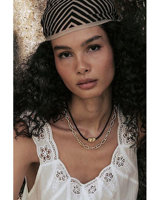 Free People Natural Sun Days Plated Covertible Belly Chain