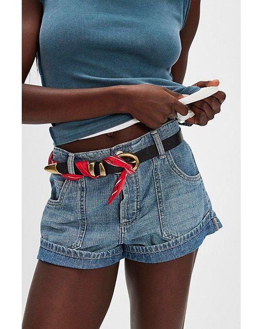 Free People Blue Siren Leather Belt