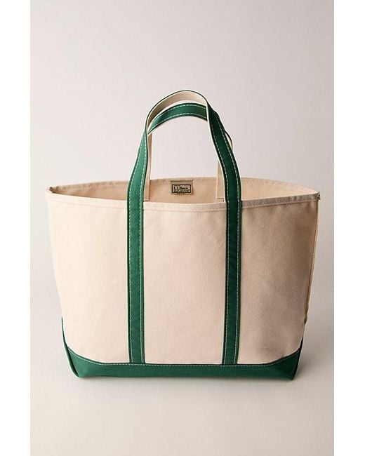 L.L. Bean Green L. L.Bean Boat And Tote, Open-Top, Large