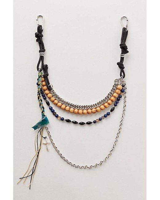 Free People White Multilayer Swag Bag Charm
