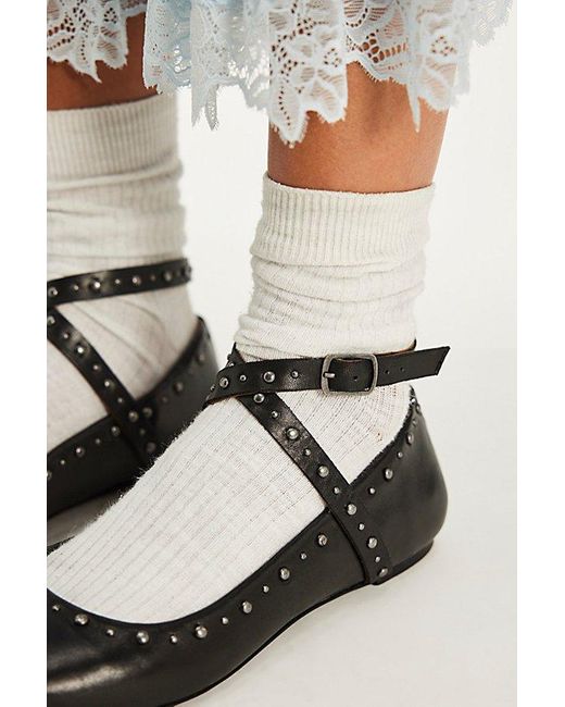 Free People Blue Grace Gems Ballet Flats