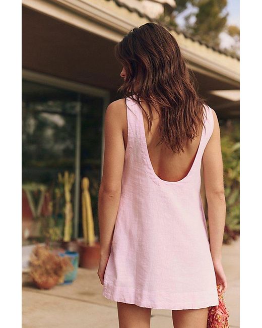 Free People Black Full Of Sunshine Cotton-Linen Mini