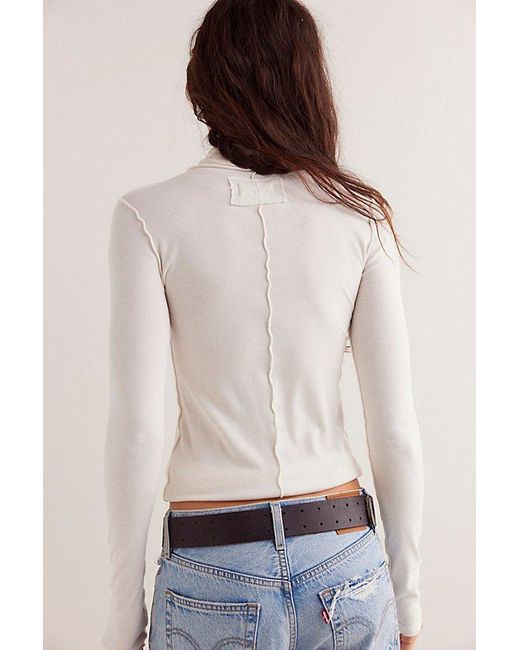 Free People White We The Free Good Good Turtleneck
