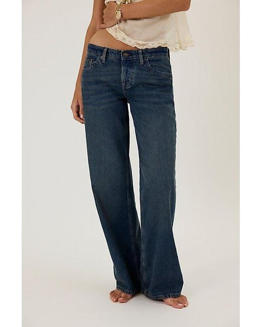 Free People Blue We The Free Tennessee Low-Rise Boyfriend Jeans