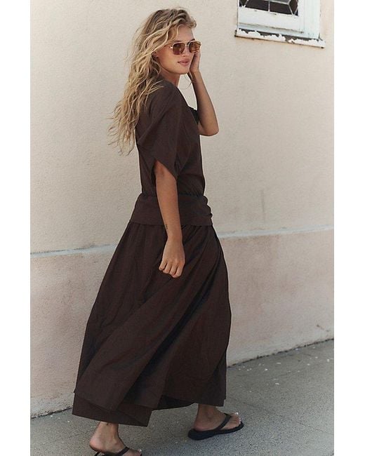 free-est Brown Nina Midi Dress By