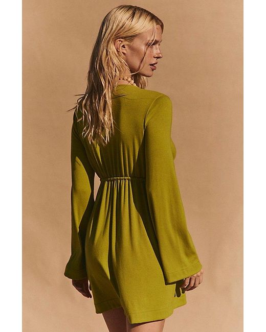 flared collar dress Notch-Collar Belted Flare Dress