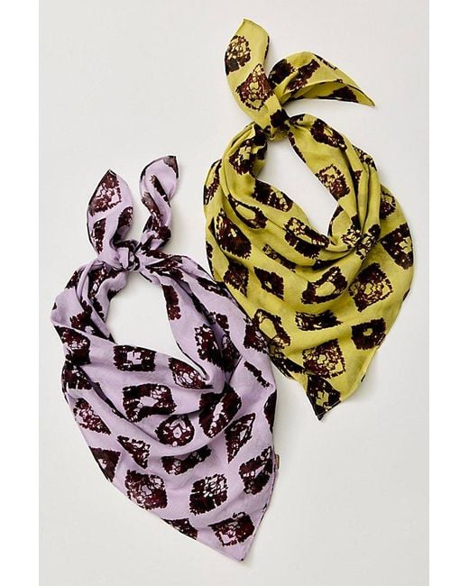 Free People Multicolor Beach Daze Cotton Bandana