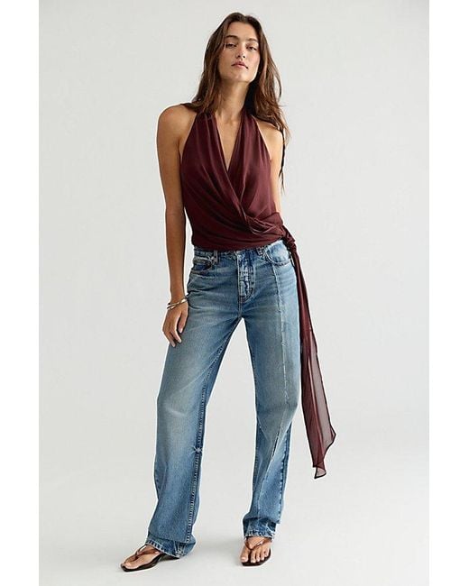 Bec & Bridge Red Amanda Halter Top