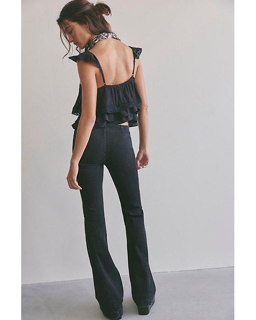 Free People Multicolor Alamo Low-Rise Flare Jeans