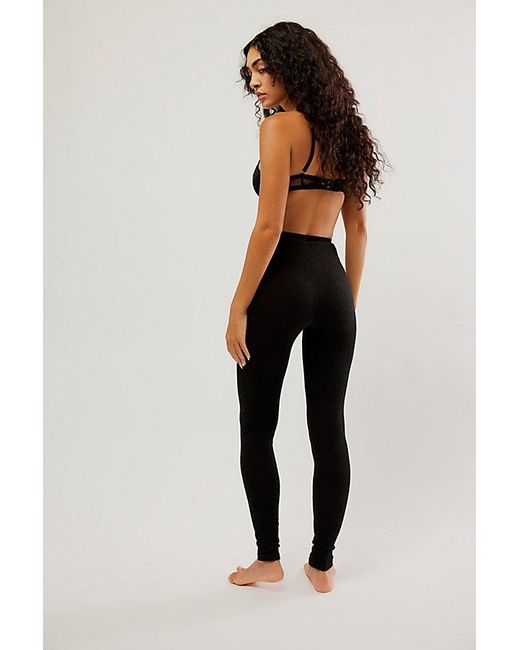 Free People Black Chilled Out Leggings