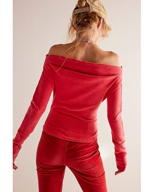 Free People Gigi Long Sleeve At Free People In Rusted Red, Size: Xs