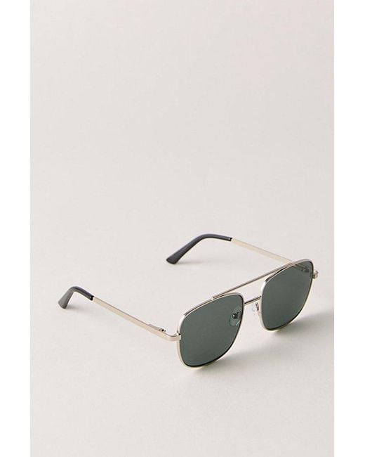 Free People Black Brooks Metal Aviator Sunglasses