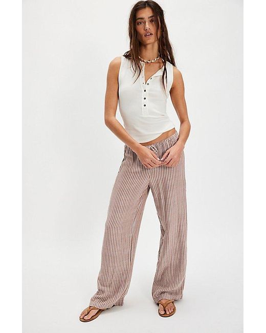 Free People White Jamie Henley Tank