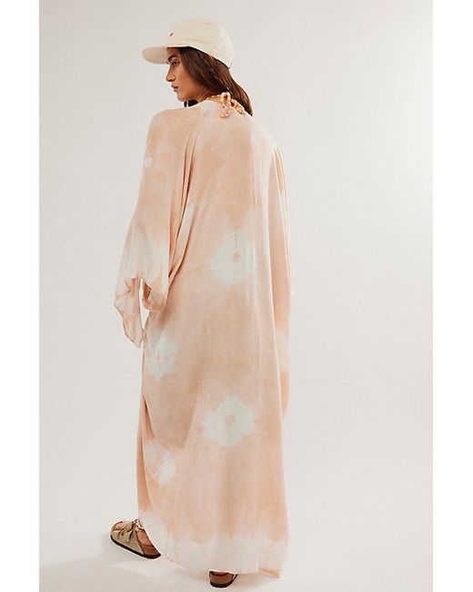 Free People Natural Spellbound Tie Dye Kimono