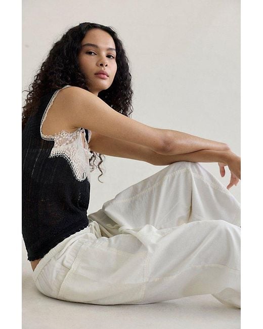 Free People Multicolor Need You Now Solid Cotton-Poplin Harem Pants