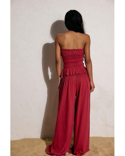 free-est Red Don'T Call Me Pant Set By