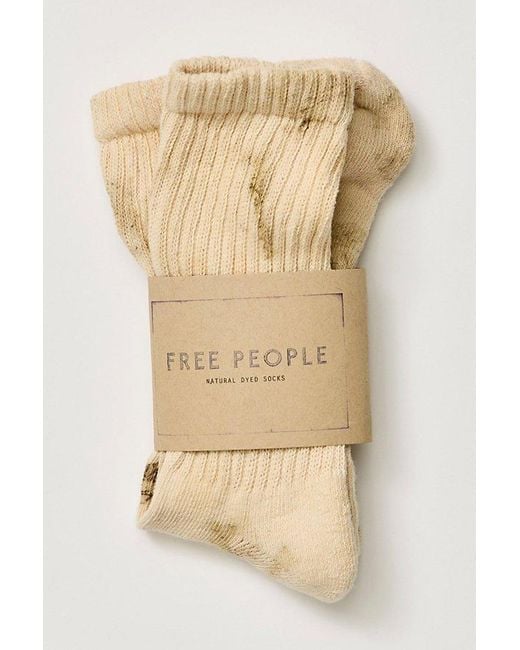 American Trench Natural Floral Dyed Socks By