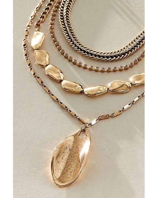 Free People Gray Now Or Never Layer Necklace