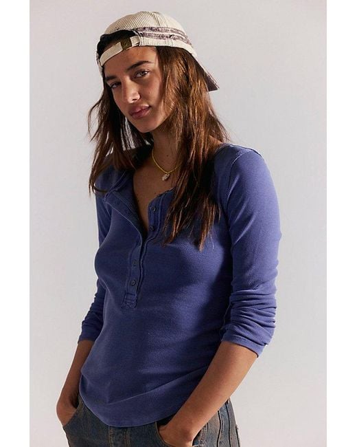 Free People Blue Jamie Henley