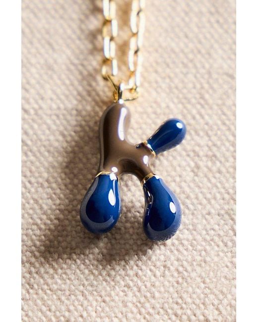 Local Eclectic Blue Fp X Bubble Letter Necklace