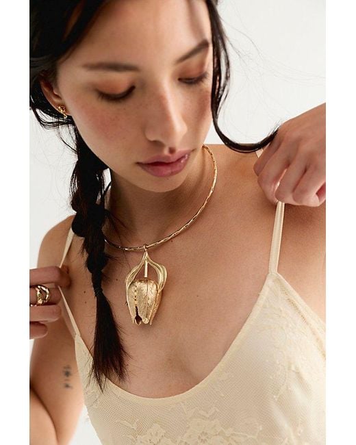 Free People Brown Christophe Choker Necklace