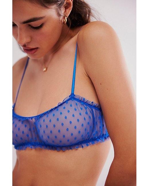 Only Hearts Blue Coucou Lola Joey Bralette